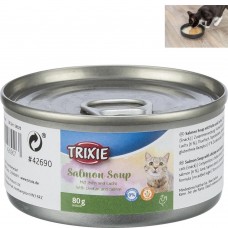 Trixie Soup with Chicken & Salmon КУРКА і ЛОСОСЬ суп для котів 80 г (42690)